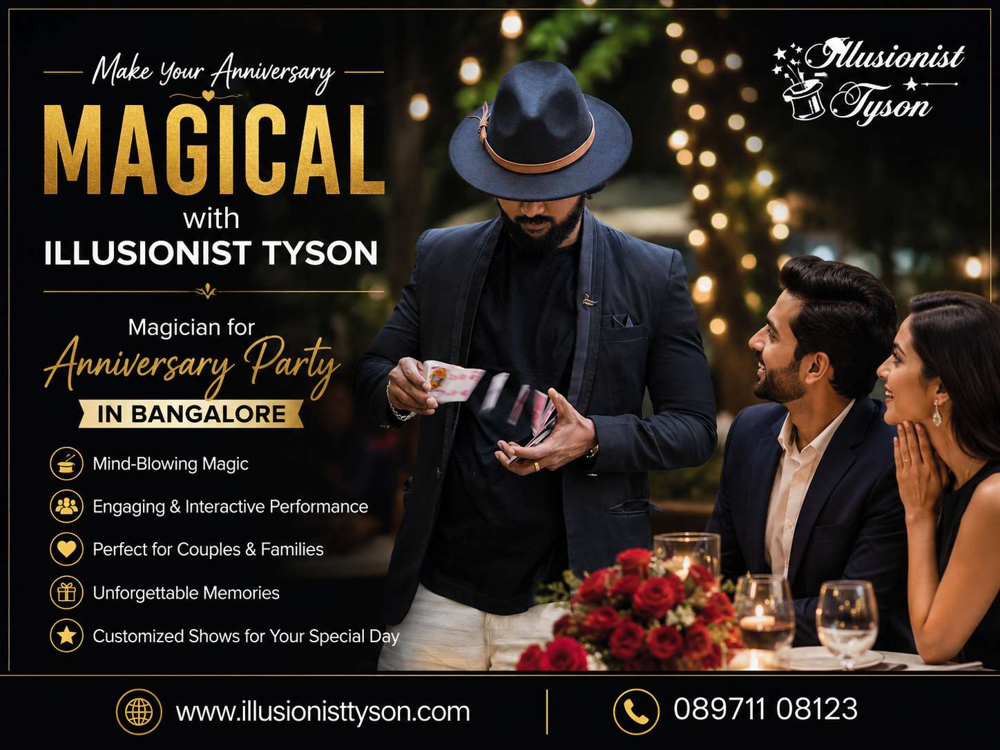 Magician for Anniversary Party in Bangalore – Add a Magical Touch to Your Celebration