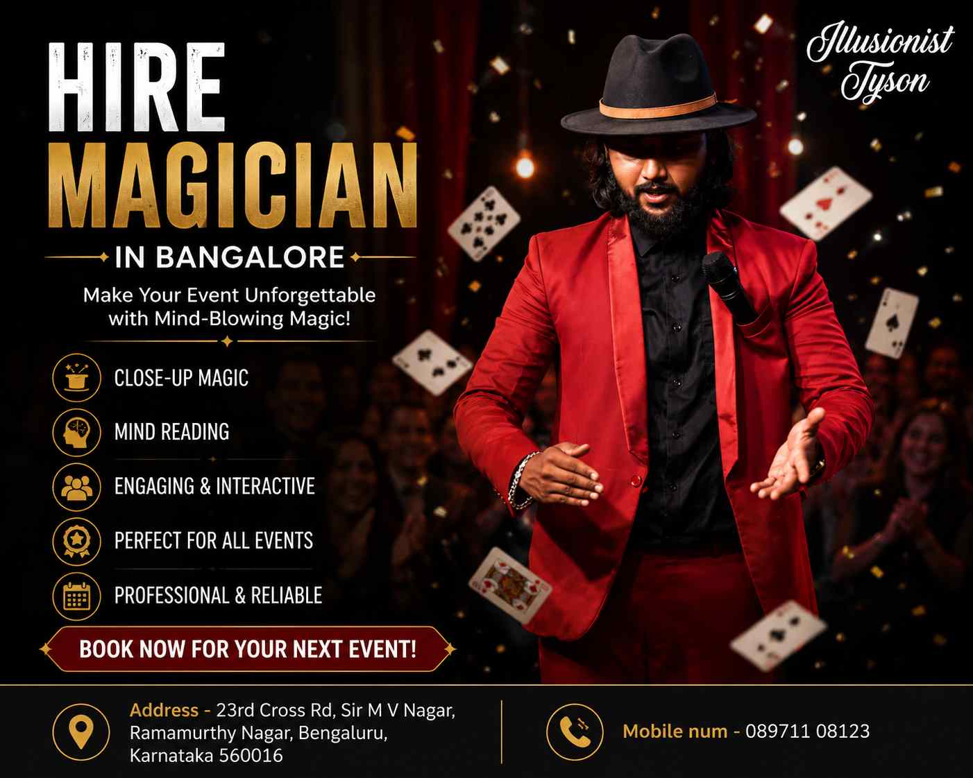 Hire Magician Bangalore for an Unforgettable Event Experience